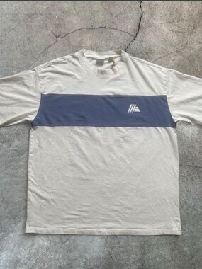 Aldi 90s White & Blue Striped
T-Shirt